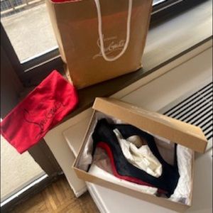 Black Louboutin Heels from Paris worn 1x size 39